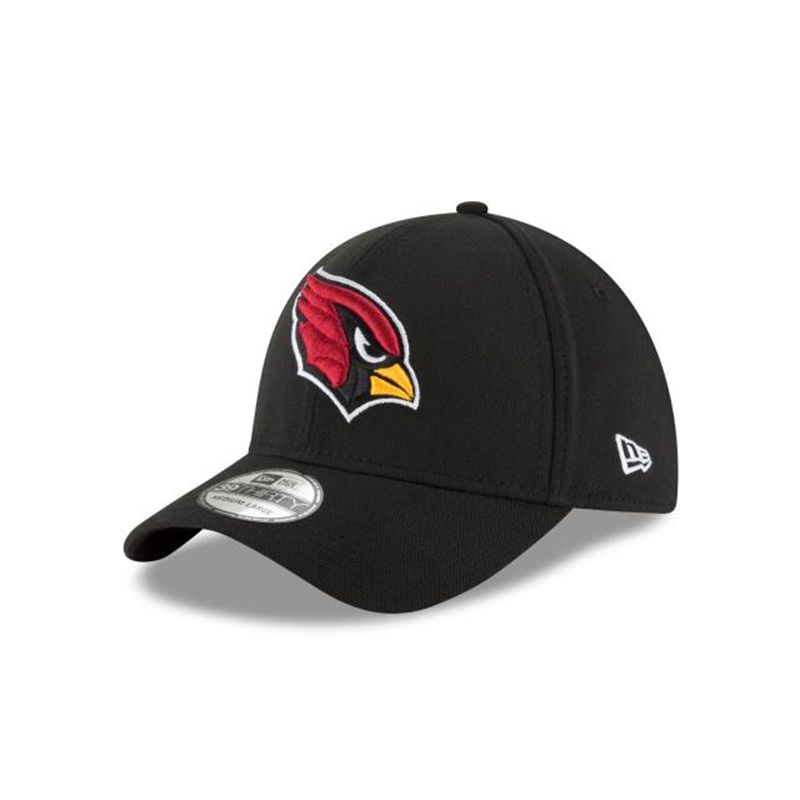 NFL Arizona Cardinals Team Classic 39Thirty Stretch Fit (QIV7738) - Black New Era Caps